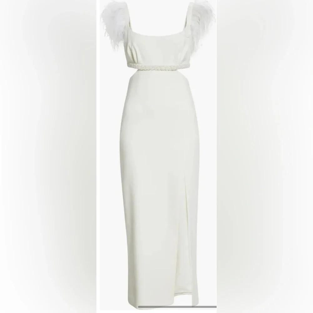 NWOT Likely Taliah Midi Gown White Size 0 - Picture 9 of 17